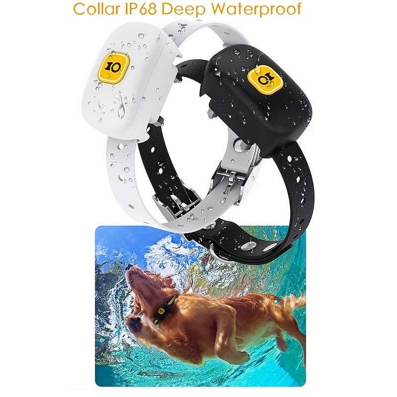 1600 feet Dog Training Collar with Remote Waterproof Rechargeable 3 Modes Beeps Vibrations Electric Shocks Suitable for Small Medium Large Dog4