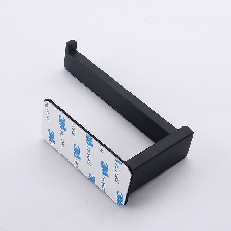 Toilet Paper Holder Self Adhesive 304 Stainless Steel For Bathroom and Kitchen(Black/Brushed Nickel)2