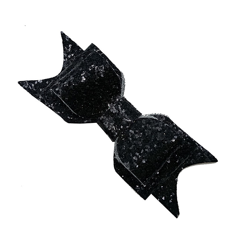 Baby Girls' Hair Accessories Active Sweet Solid Colored Shiny Metallic Silver Black4