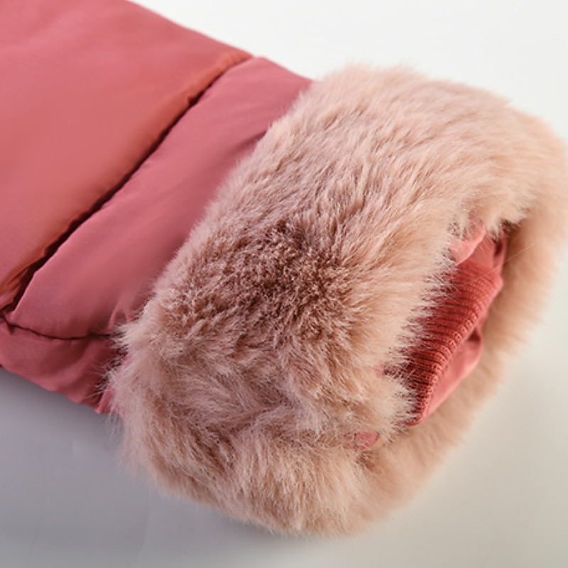 Girls' 3D Kids Puffer Jacket Plain Down Jacket Coat Puffer Jacket Long Sleeve Winter Cute Adorable Kids 3-10 Years Daily Regular Fit4