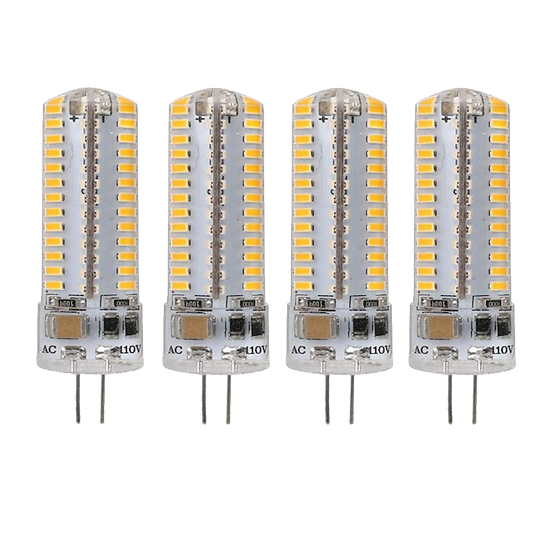 10pcs 4pcs 5w E14 G4 G9 Bi pin LED Landscape Light Bulb 104LEDs SMD 3014 500lm 50W Halogen Equivalent for Home Lighting AC110V AC220V3
