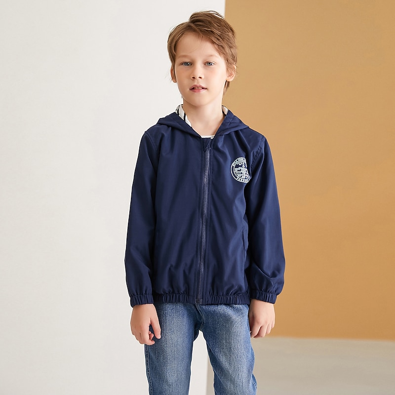 Boys T shirt Long Sleeve Jacket Stripe Basic Casual Polyester School Daily Kids 2-13 Years 3D Printed Graphic Regular Fit Shirt