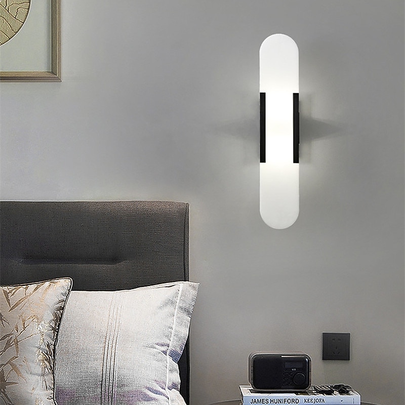 Wall Light LED  Modern Creative Marble Living Room Personality Bedroom Bedside Hotel Villa Study Aisle Led Wall Lamp2