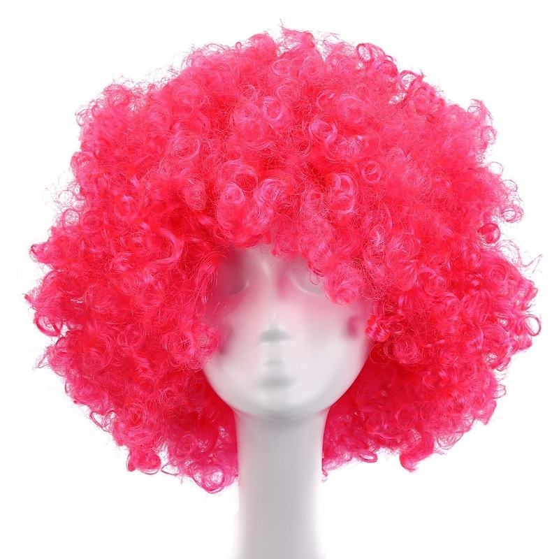 MapofBeauty 35 cm Fashion Holiday Fluffy Fun Show Clown Wig Halloween Wigs3