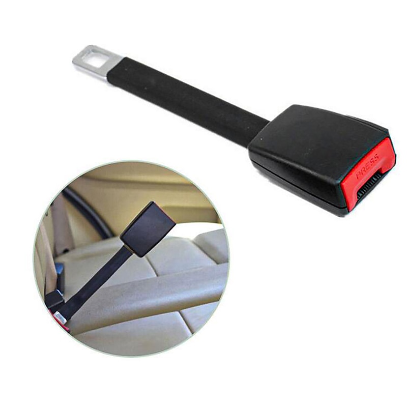 2Pcs Car Auto Seat Belt Extender Extention Buckle Safety Clip 25CM*5CM Universal  Safety Seatbelt Auto Interior Modeling Safety Clip For 21mm Locking Tab Car Accessory3