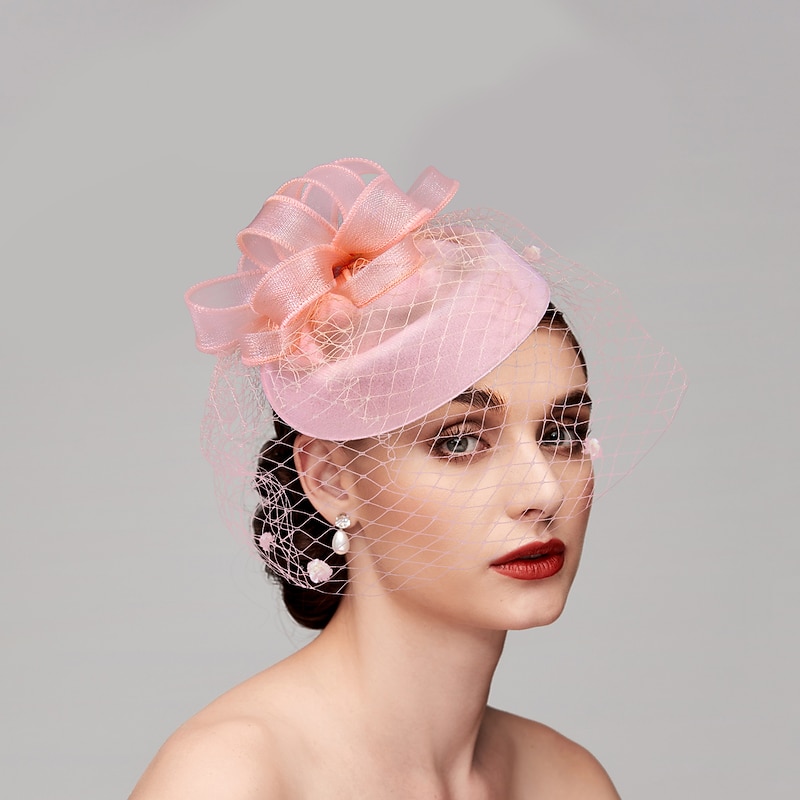 Fascinators Kentucky Derby Hat Headpiece Feathers Net Pillbox Hat Wedding Valentine's Day Valentine Horse Race Ladies Day With Feather Cap Headpiece Headwear2