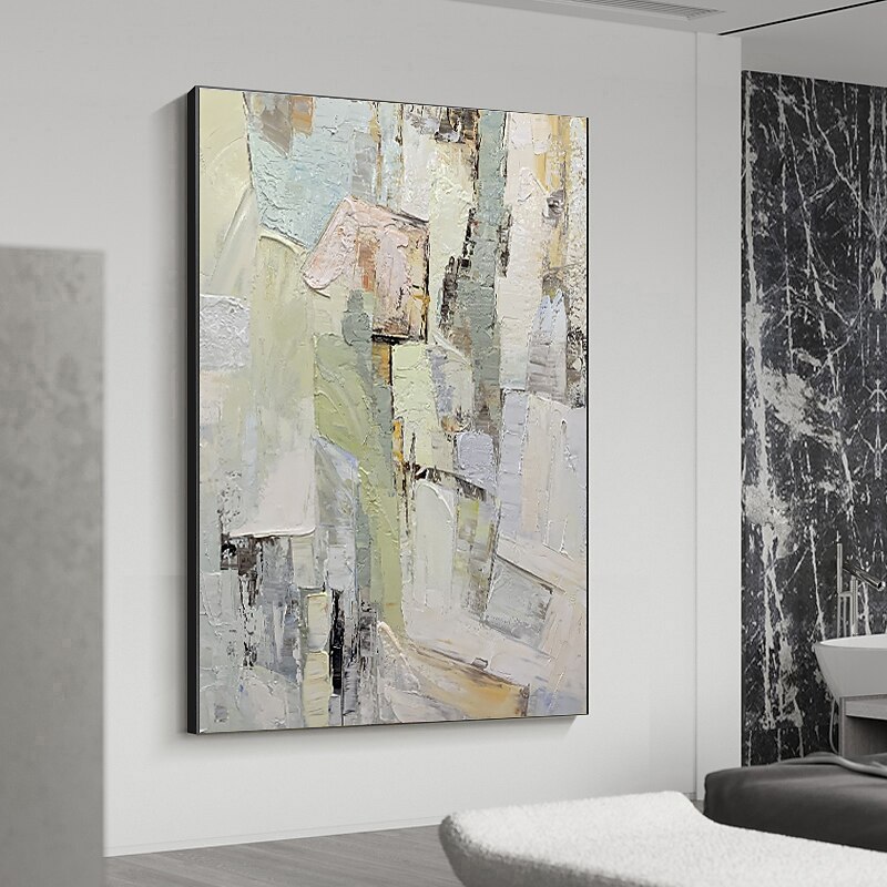 Manual Handmade Oil Painting Hand Painted Vertical Panoramic Abstract Famous Modern Realism Rolled Canvas (No Frame)3