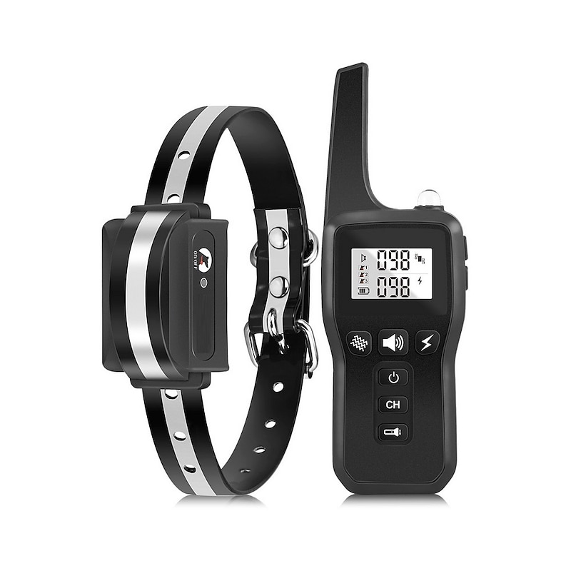 3300FT Remote Dog Training Collar IPX7 Waterproof Rechargeable Shock Beep Vibration  Electronic Dog Collar for Large Medium Small Dog
