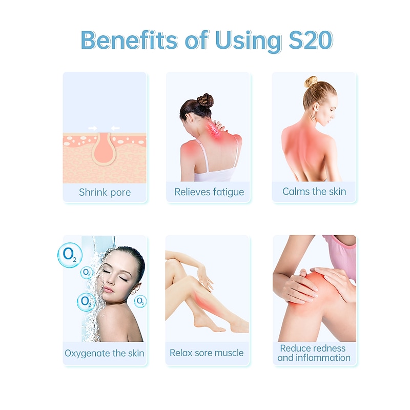 Original Skincare Ice Roller For Face SOICY S20 Derma Cooler Massager For Face Lift Sun Damage Redness Pain Relife3