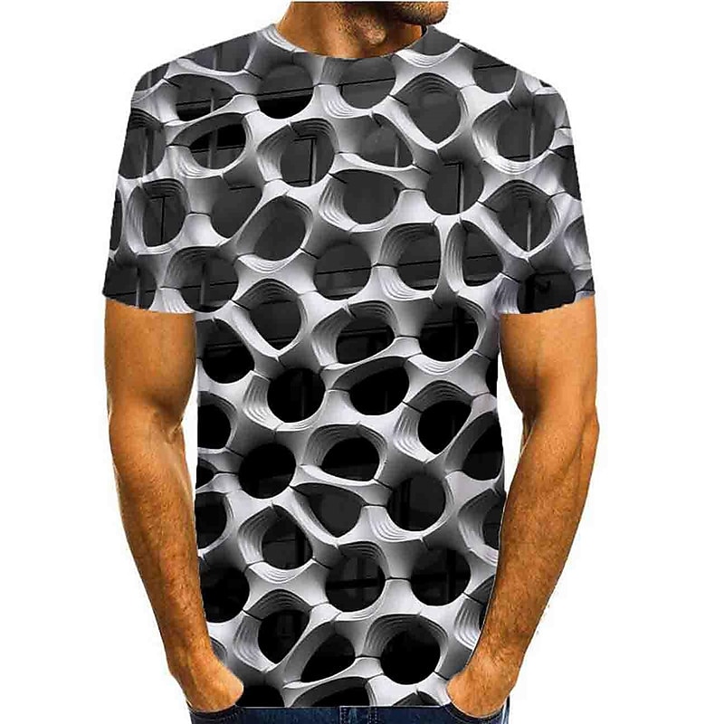 Men's Graphic T Shirt Short Sleeve T shirt Round Neck Shirt Basic Daily Black Blue Purple Clothing Apparel Normal S M L XL XXL 3XL