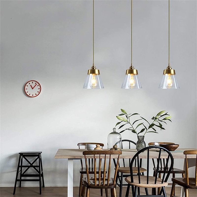 16.5 cm Pendant Light LED Pendant Lantern Design Lamps Glass Cone Electroplated Modern Country Style Shops / Cafes Bedroom Living Room Lights 110-220/220-240V2