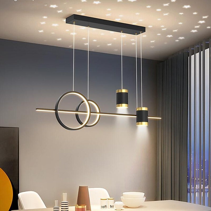 100cm 4-Light Dimmable Cluster Design LED Pendant Light Metal Artistic Style Novelty Painted Finishes Nordic Style Dining Room Bedroom Lights 110-240V2