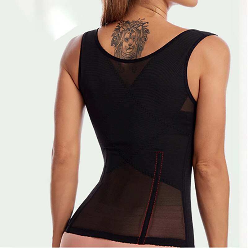 Women's Waist Trainer Corsets Shapewears Tummy Control Push Up Front Close Office Yoga Running Gym Sport Breathable Comfortable Pure Color Hook & Eye Home Outfits2
