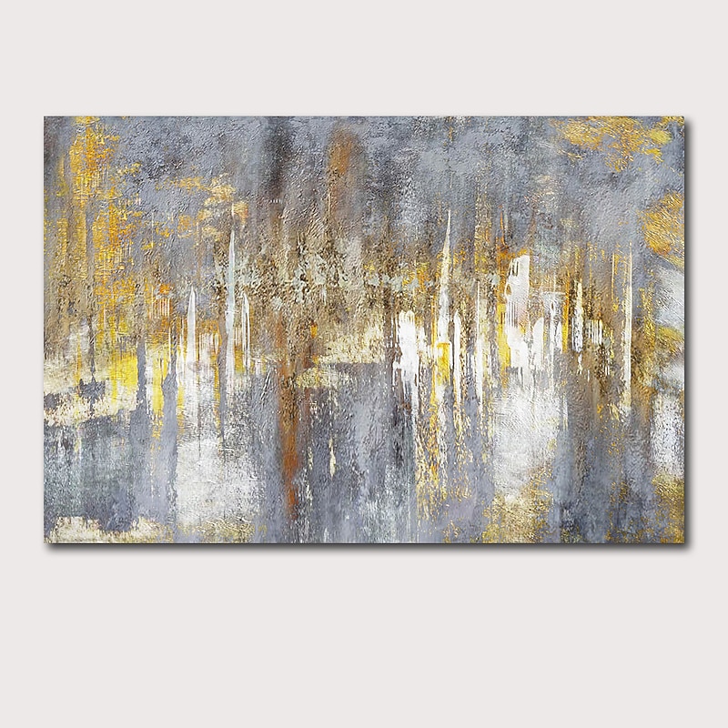 Wall Art Canvas Prints Painting Artwork Picture Abstract Knife Painting Golden Landscape Home Decoration Decor Rolled Canvas No Frame Unframed Unstretched3