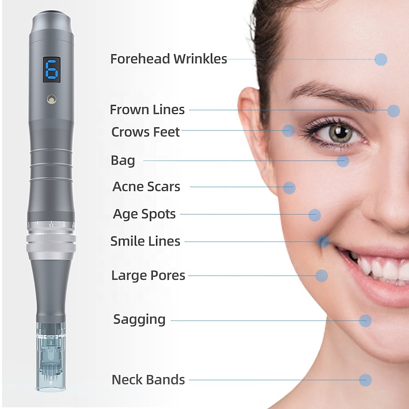 Dr Pen M8 Professional Wireless Dermapen Electric Stamp Design Microneedling Face Roller For Face Skin Care2