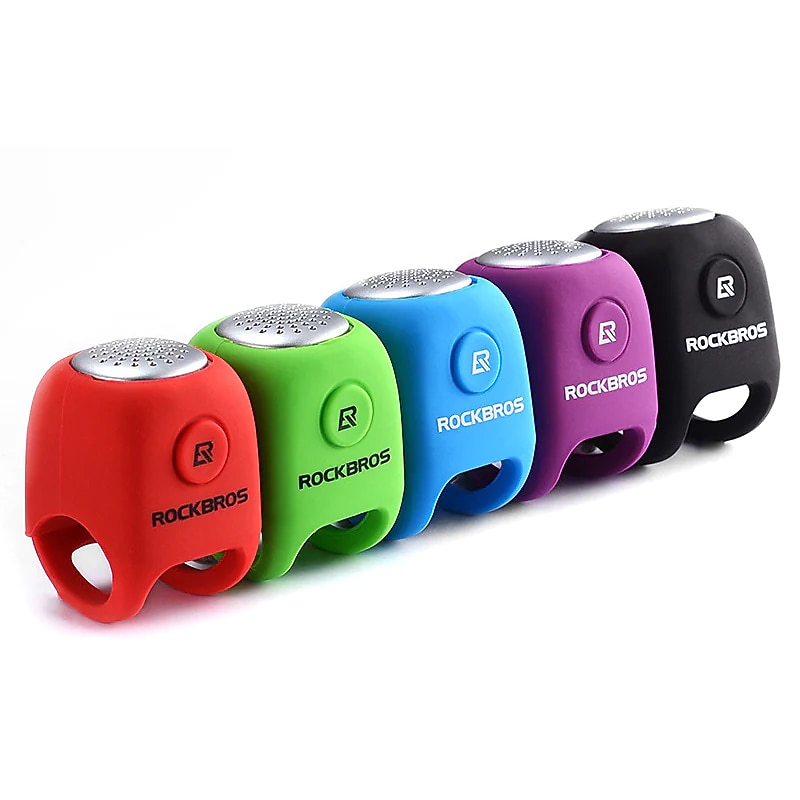 ROCKBROS Electric Bike Horn / Bell Waterproof Lightweight for Road Bike Mountain Bike MTB Cycling Bicycle Silica Gel Green Black Red 1 pcs / IPX 42
