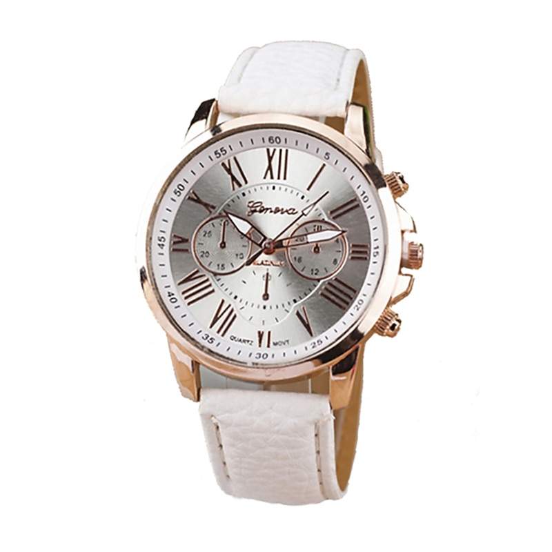 Geneva Women Quartz Watch Outdoor Casual Wristwatch Analog Waterproof Leather Strap Watch3