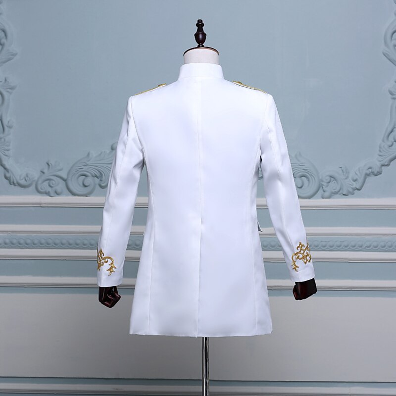 Retro Vintage Rococo Medieval Coat Masquerade Circus Jacket Prince Aristocrat Fancy Dress Men's Carnival of Venice Adults Coat3