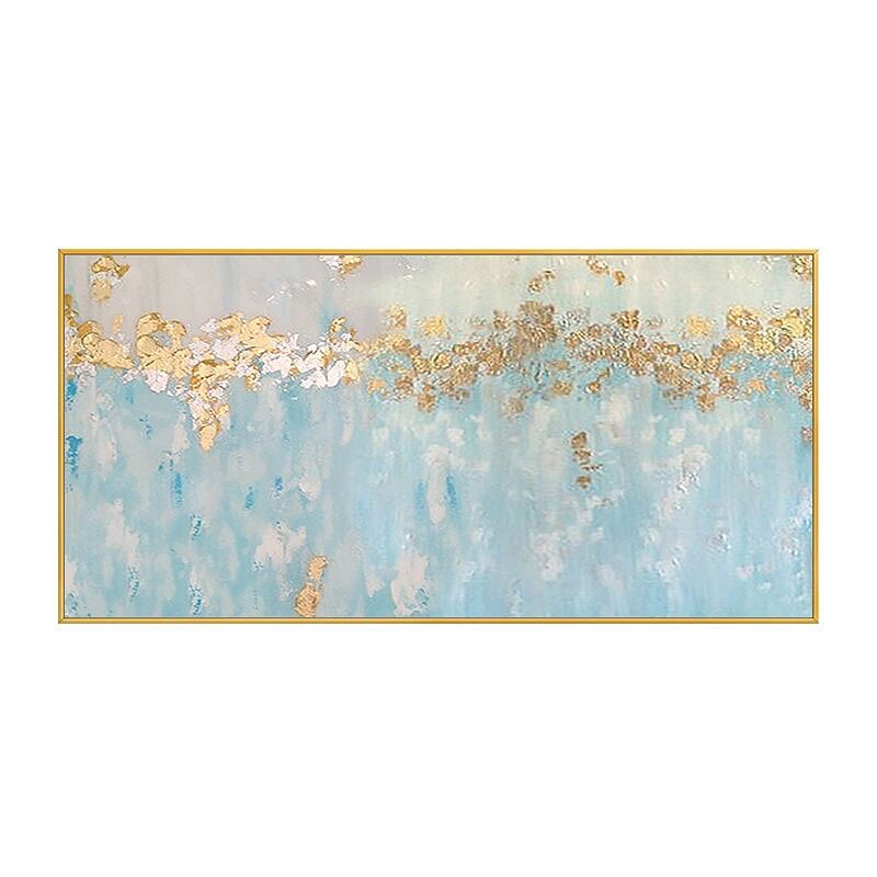 Oil Painting Handmade Hand Painted Wall Art Modern Nordic Style Gold Foilabstract Home Decoration Decor Stretched Frame Ready to Hang3