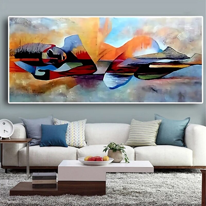 Oil Painting Handmade Hand Painted Wall Art Abstract Woman Portrait Home Decoration Décor Rolled Canvas No Frame Unstretched 8