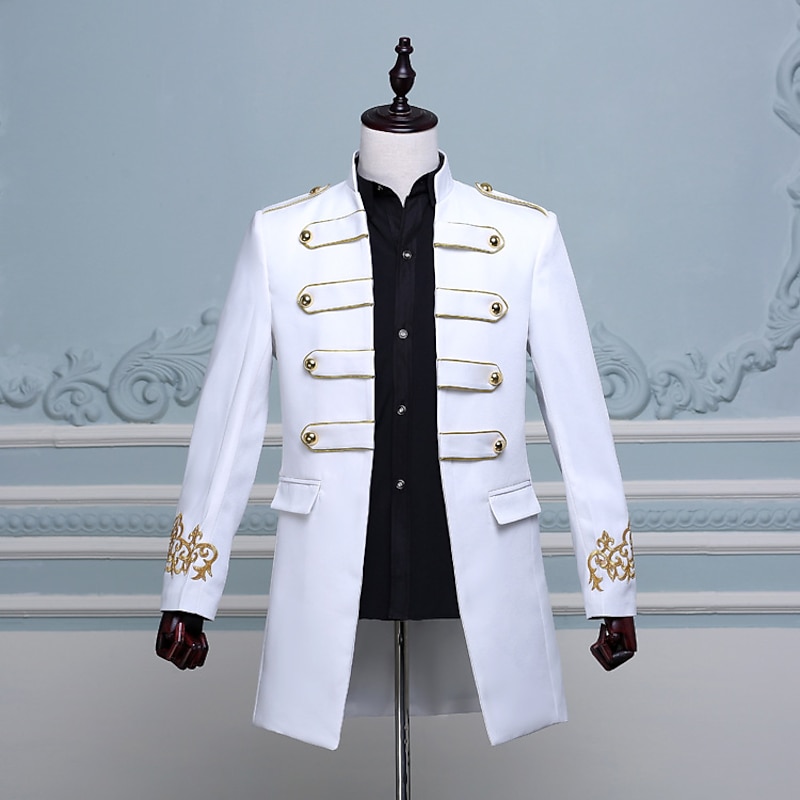 Retro Vintage Rococo Medieval Coat Masquerade Circus Jacket Prince Aristocrat Fancy Dress Men's Carnival of Venice Adults Coat