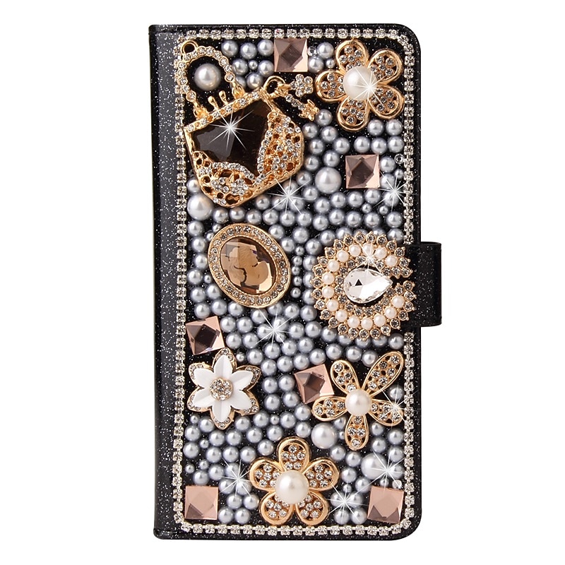 Phone Case For Samsung Galaxy S25 S24 S23 S22 S21 Ultra Plus A55 5G A35 5G A25 A15 A14 Wallet Case Glitter Shine Dustproof Kickstand Glitter Shine PU Leather2
