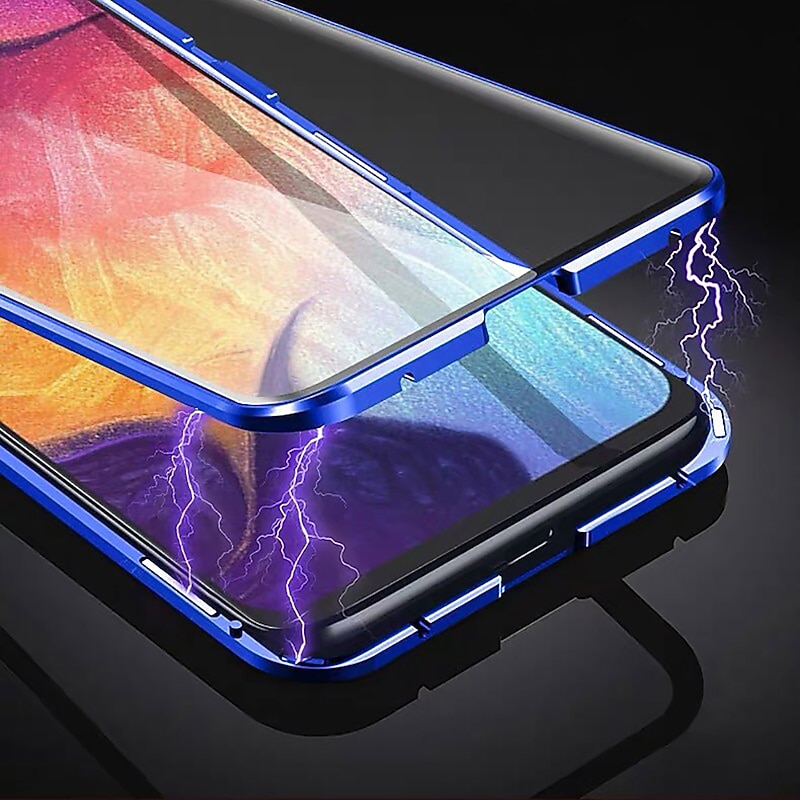 Phone Case For iPhone 17 Pro Max 17 Air 16 15 14 Pro Max Plus 13 12 11 Pro Max Magnetic Adsorption Full Body Protective Double Sided Shockproof Tempered Glass Metal2