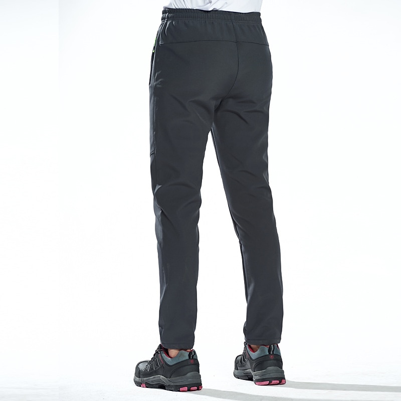 Men's Work Pants Fleece Lined Pants Softshell Pants Winter Outdoor Thermal Warm Windproof Lightweight Comfortable Bottoms Men's black Ladies black Hunting Ski / Snowboard Fishing M L XL XXL XXXL2