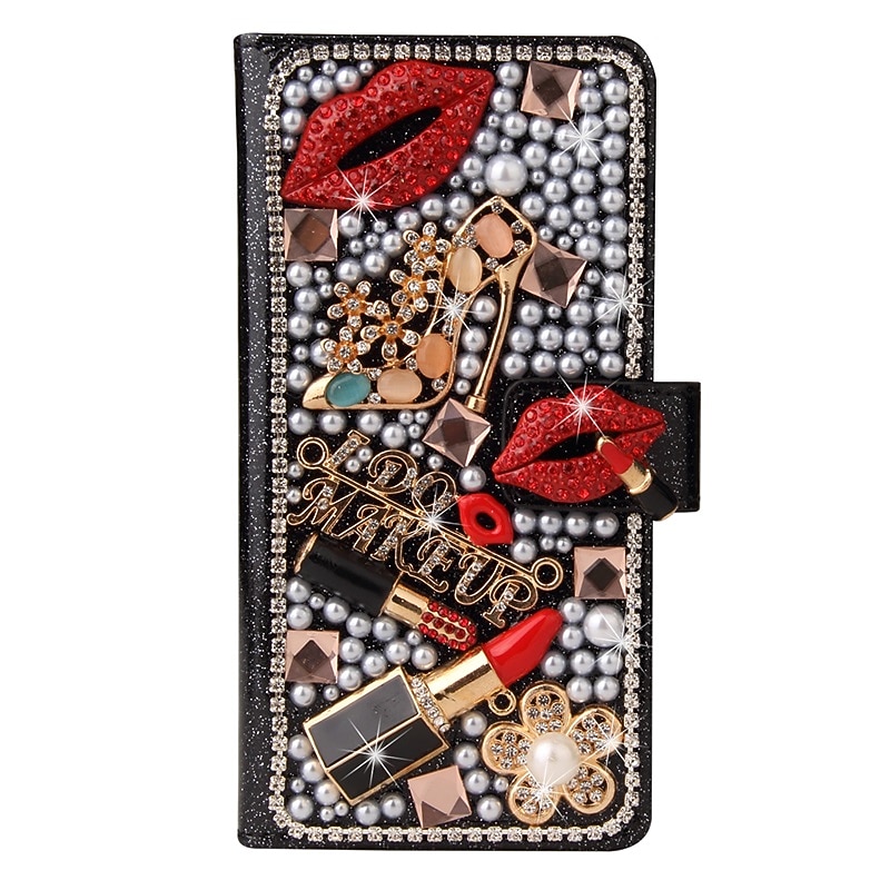 Phone Case For Samsung Galaxy S25 S24 S23 S22 S21 Ultra Plus A55 5G A35 5G A25 A15 A14 Wallet Case Glitter Shine Dustproof Kickstand Glitter Shine PU Leather3
