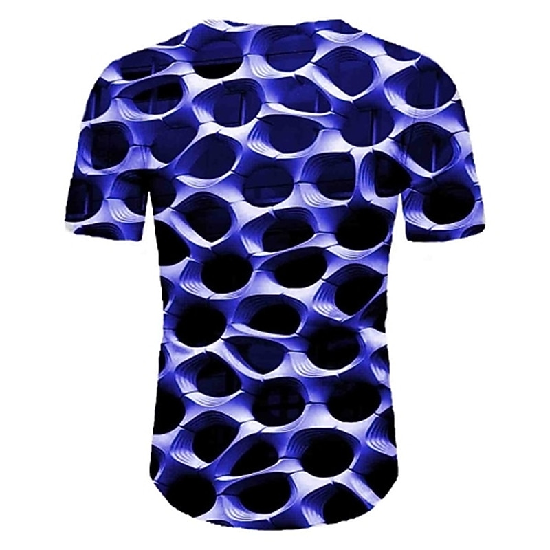Men's Graphic T Shirt Short Sleeve T shirt Round Neck Shirt Basic Daily Black Blue Purple Clothing Apparel Normal S M L XL XXL 3XL 6