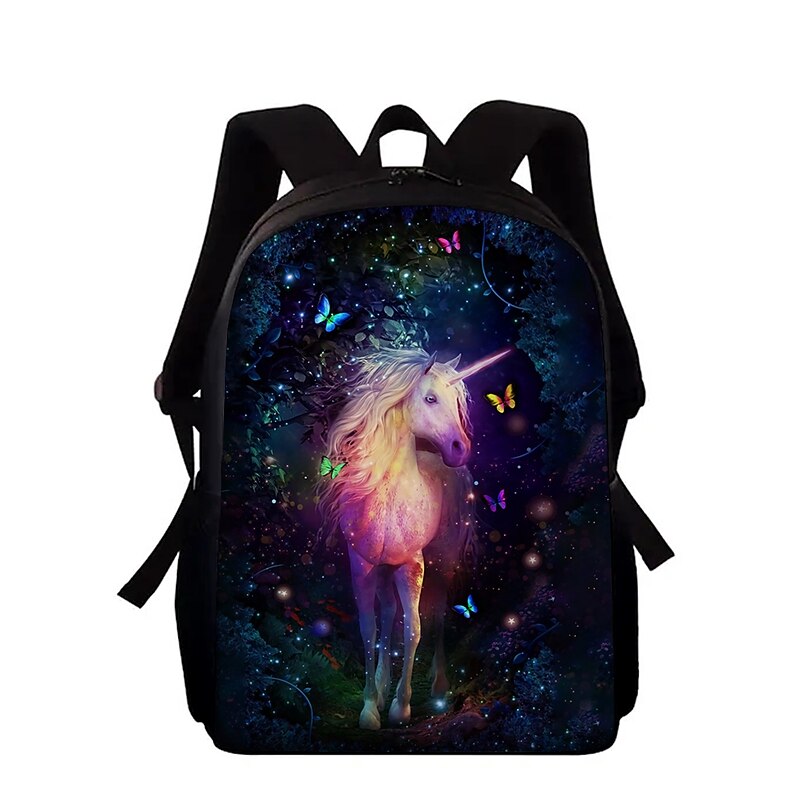 Galaxy Unicorn Backpack for Girls – Sparkly Fantasy Creature School Bag with Starry Night Design for Kids and Preteens