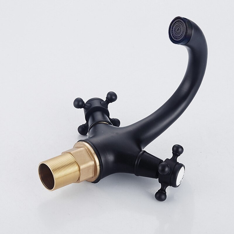 Bathroom Sink Faucet ,Centerset Oil-rubbed Bronze Centerset One Hole Two Handles One Hole Bath Taps2