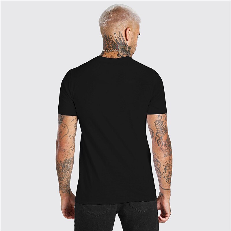 Men's Plus Size T shirt Tee Big and Tall Graphic Crew Neck Print Short Sleeve Summer Designer Casual Muscle Big and Tall Daily Holiday Tops2