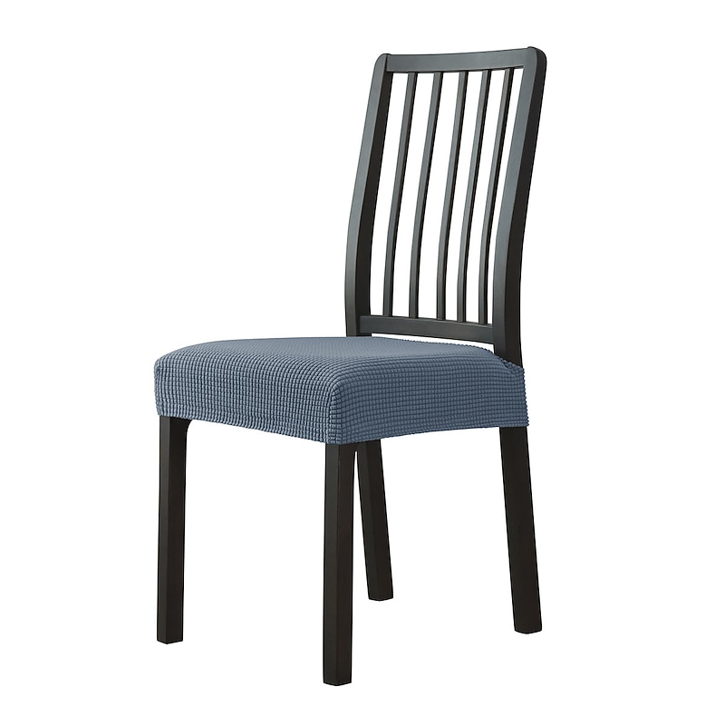 Seat Covers for Dining Room Chairs with Ties Burgundy Stretch Jacquard Chair Covers Removable Washable Kitchen Chair Seat Cushion Slipcovers Protector 9