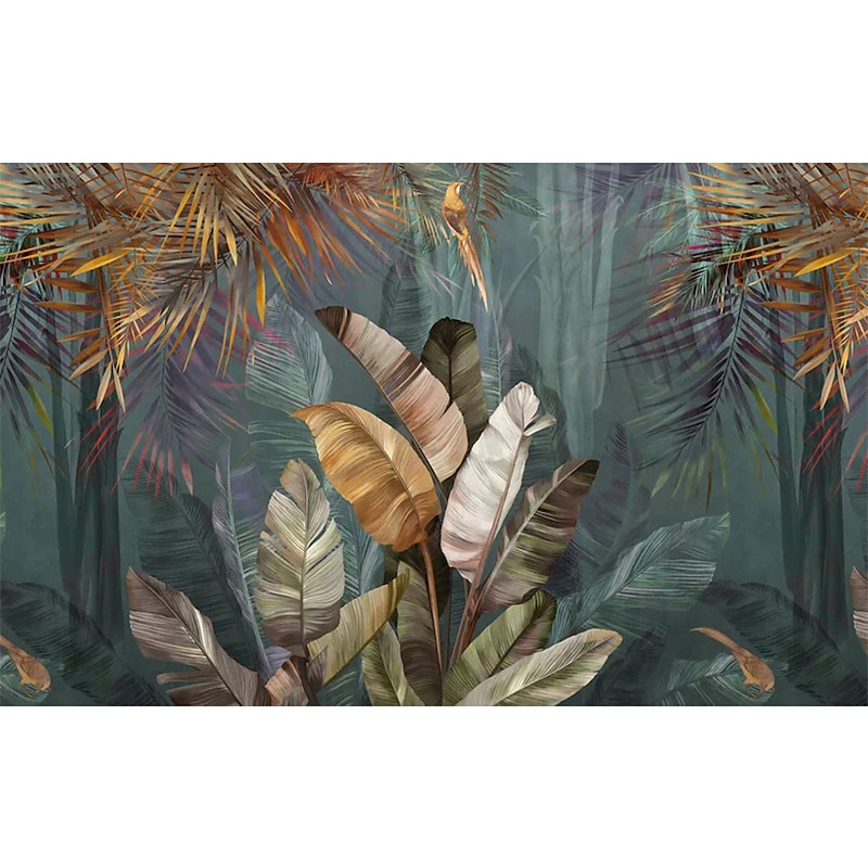 Mural Wallpaper Wall Sticker Covering Print Peel and Stick Removable Tropical Palm Leaf Canvas Home Décor3