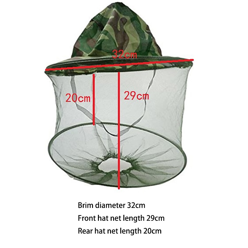 Beekeeping Hat Professional Mosquito Bug Insect Outdoor Protector Bee Resistance Net Mesh Head Face Cap4