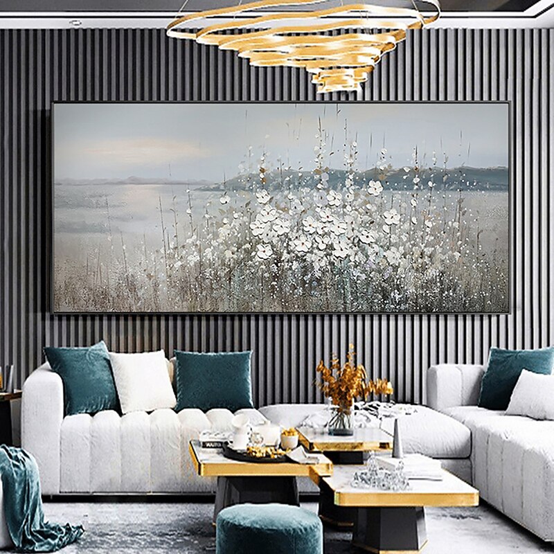 Oil Painting Handmade Hand Painted Wall Art Modern Abstract Style    Flower Landscape Home Decoration Decor Rolled Canvas No Frame Unstretched