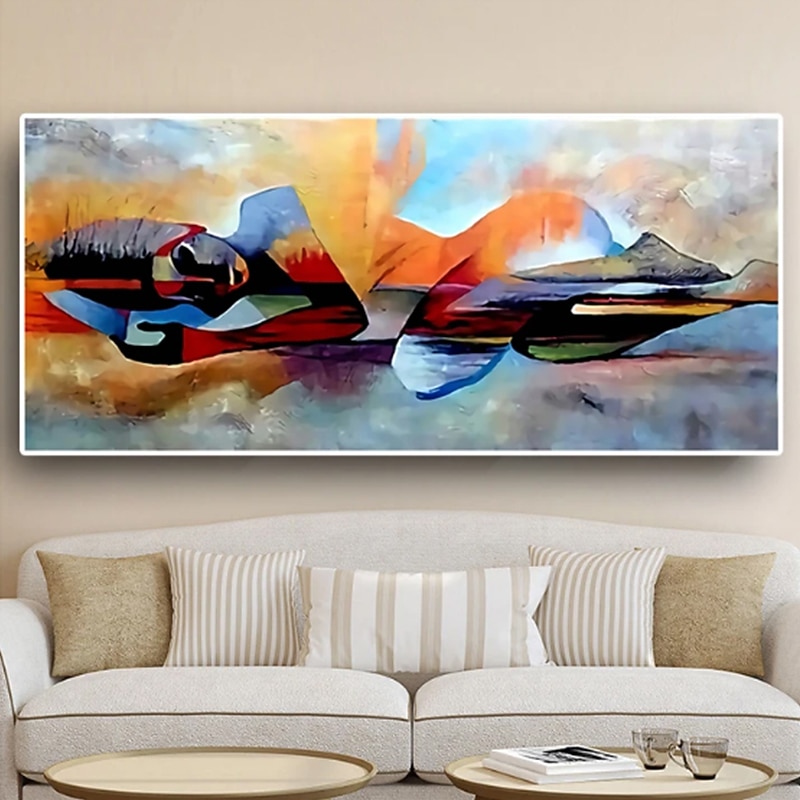 Oil Painting Handmade Hand Painted Wall Art Abstract Woman Portrait Home Decoration Décor Rolled Canvas No Frame Unstretched 9