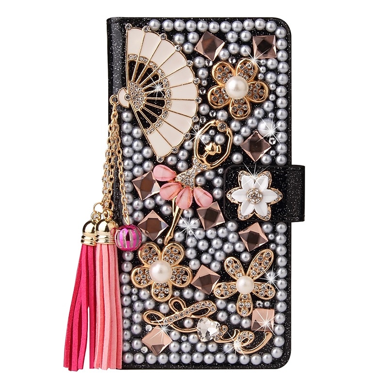 Phone Case For Samsung Galaxy S25 S24 S23 S22 S21 Ultra Plus A55 5G A35 5G A25 A15 A14 Wallet Case Glitter Shine Dustproof Kickstand Glitter Shine PU Leather4