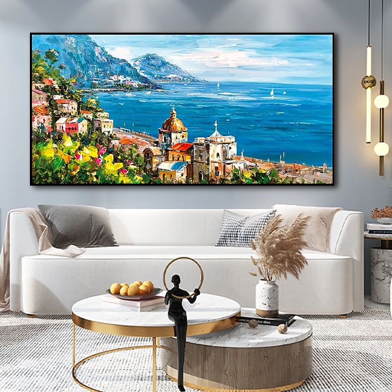 Oil Painting Handmade Hand Painted Wall Art Classic Sea View Landscape Abstract Gift Home Decoration Decor Rolled Canvas No Frame Unstretched