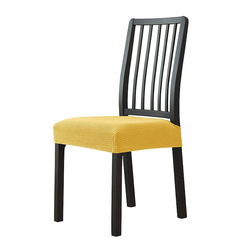 Seat Covers for Dining Room Chairs with Ties Burgundy Stretch Jacquard Chair Covers Removable Washable Kitchen Chair Seat Cushion Slipcovers Protector 11