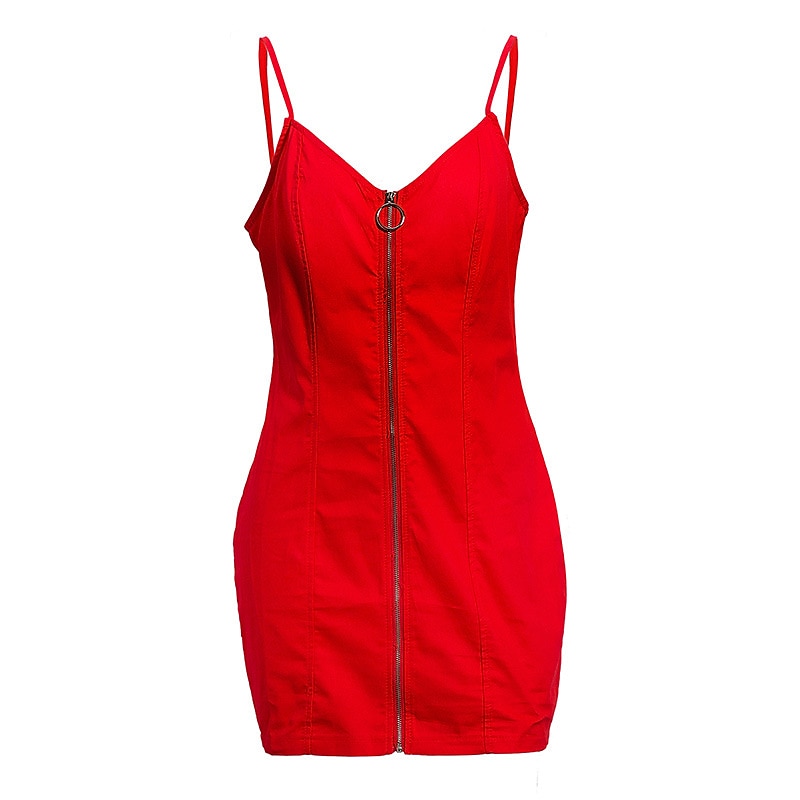 Women's Mini Dress Sheath Dress Stylish Sexy Modern Outdoor Party Holiday Regular Fit Pure Color Sleeveless Spaghetti Strap Black White Red Blue Summer Spring2