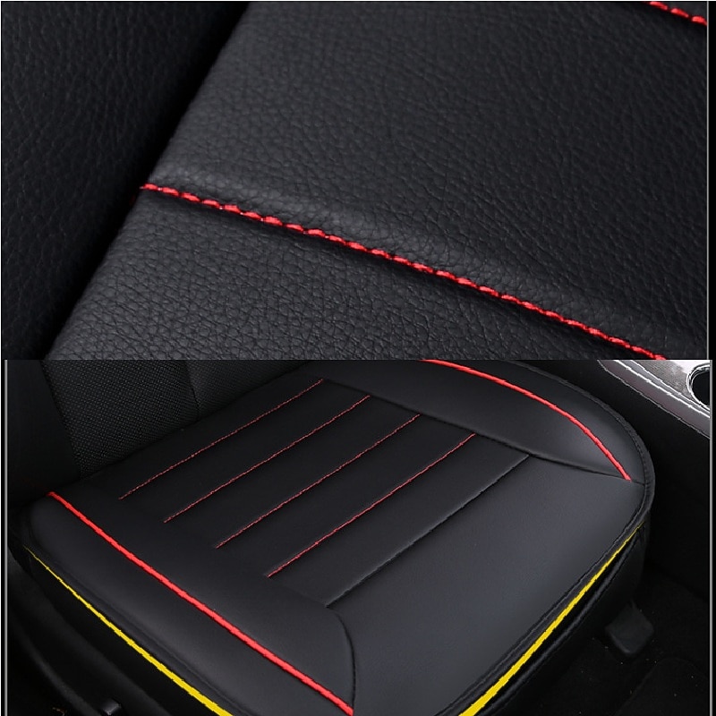 Non-slip PU Leather Car Seat Covers Breathable Car Front Seat Cushion Universal Car Interior Accessories 1PCs4