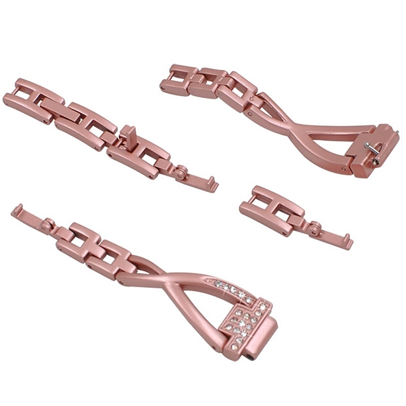 Smart Watch Band Compatible with Fitbit Fitbit Inspire Inspire 2 / Inspire HR / Inspire Stainless Steel Rhinestone Smartwatch Strap Bling Diamond Luxury Jewelry Bracelet Replacement  Wristband4