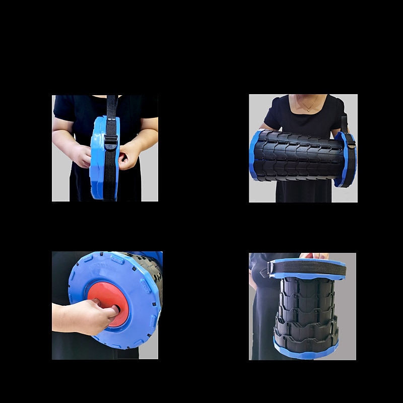 Retractable Folding Stool, Collapsible Stool Upgraded Portable Telescopic Collapsible Stool, Folding Stools for Adults Portable Telescoping Stool for Camping Gardening Fishing Outdoor Activities2