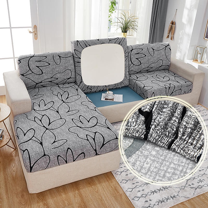 Stretch Couch Cushion Cover Cushion Slipcover for Chair Cushion Furniture Protector Seat Cushion Sofa Cover with Elastic Bottom Washable2