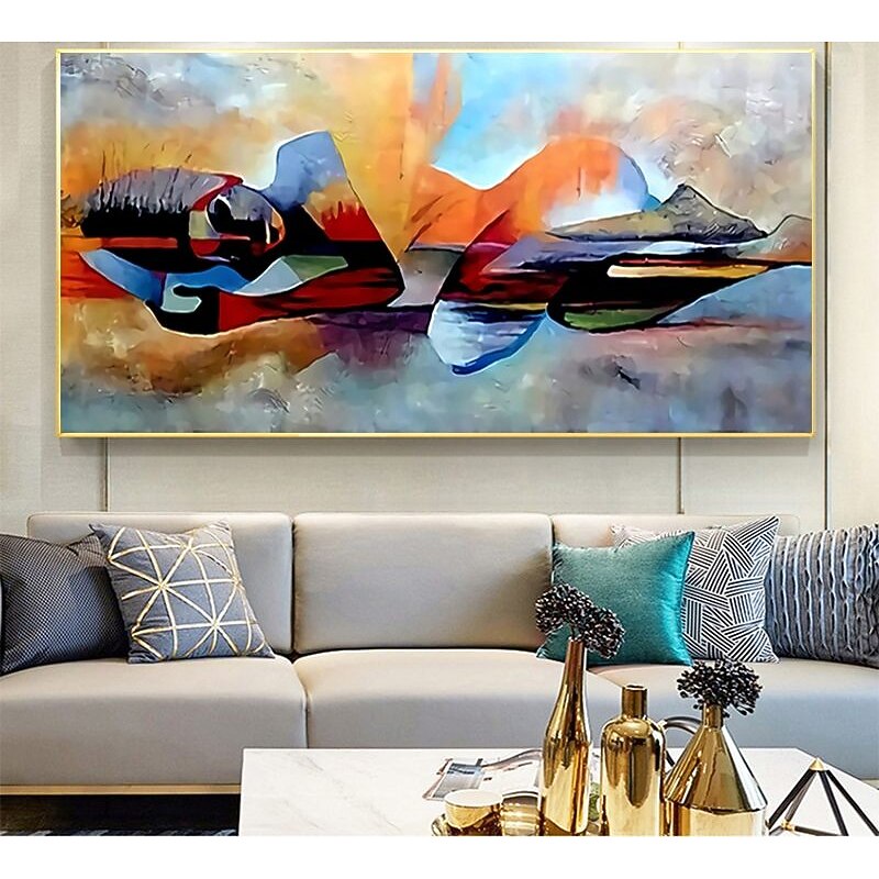 Oil Painting Handmade Hand Painted Wall Art Abstract Woman Portrait Home Decoration Décor Rolled Canvas No Frame Unstretched