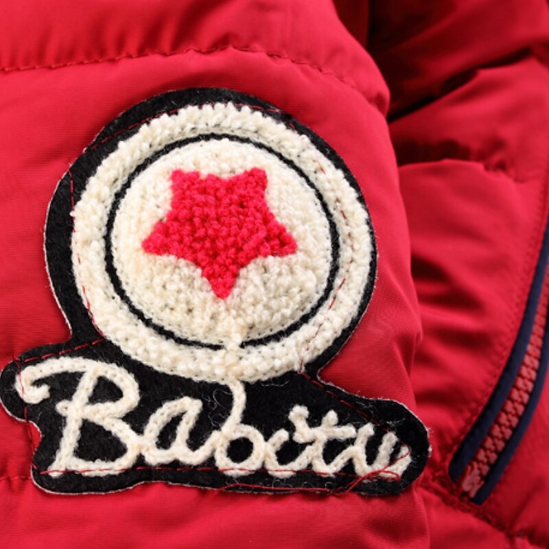 Boys' 3D Kids Puffer Jacket Plain Letter Down Jacket Coat Parka Long Sleeve Winter Active Cool Kids 4-13 Years School Street Regular Fit4