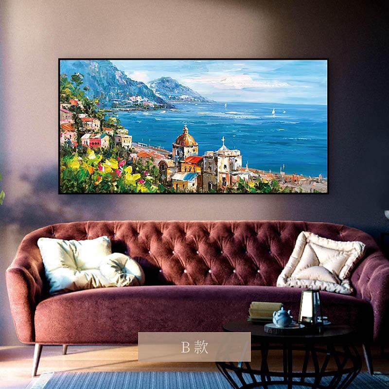 Oil Painting Handmade Hand Painted Wall Art Classic Sea View Landscape Abstract Gift Home Decoration Decor Rolled Canvas No Frame Unstretched4