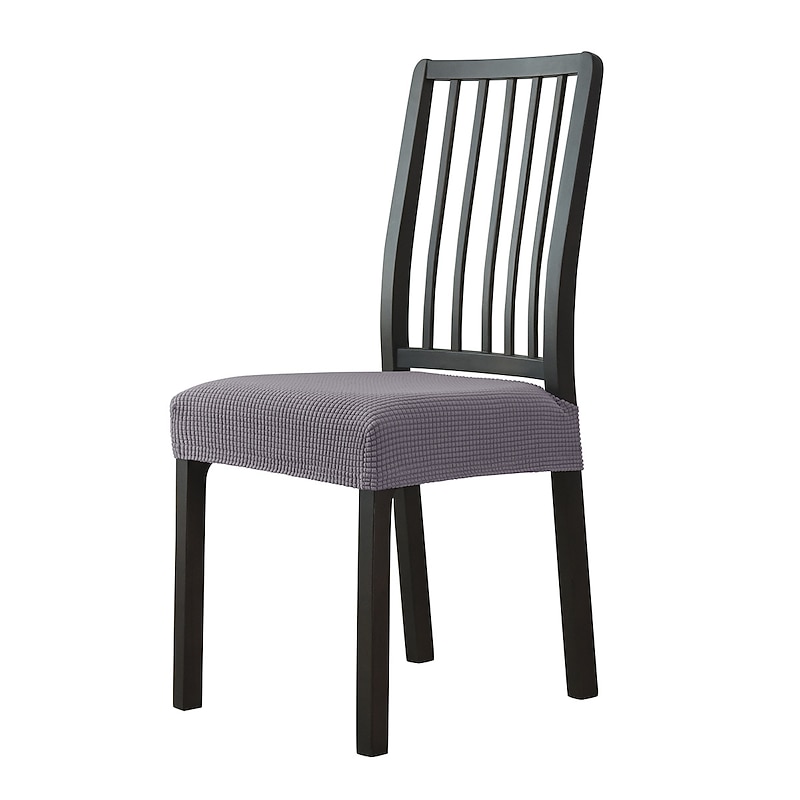 Seat Covers for Dining Room Chairs with Ties Burgundy Stretch Jacquard Chair Covers Removable Washable Kitchen Chair Seat Cushion Slipcovers Protector 16